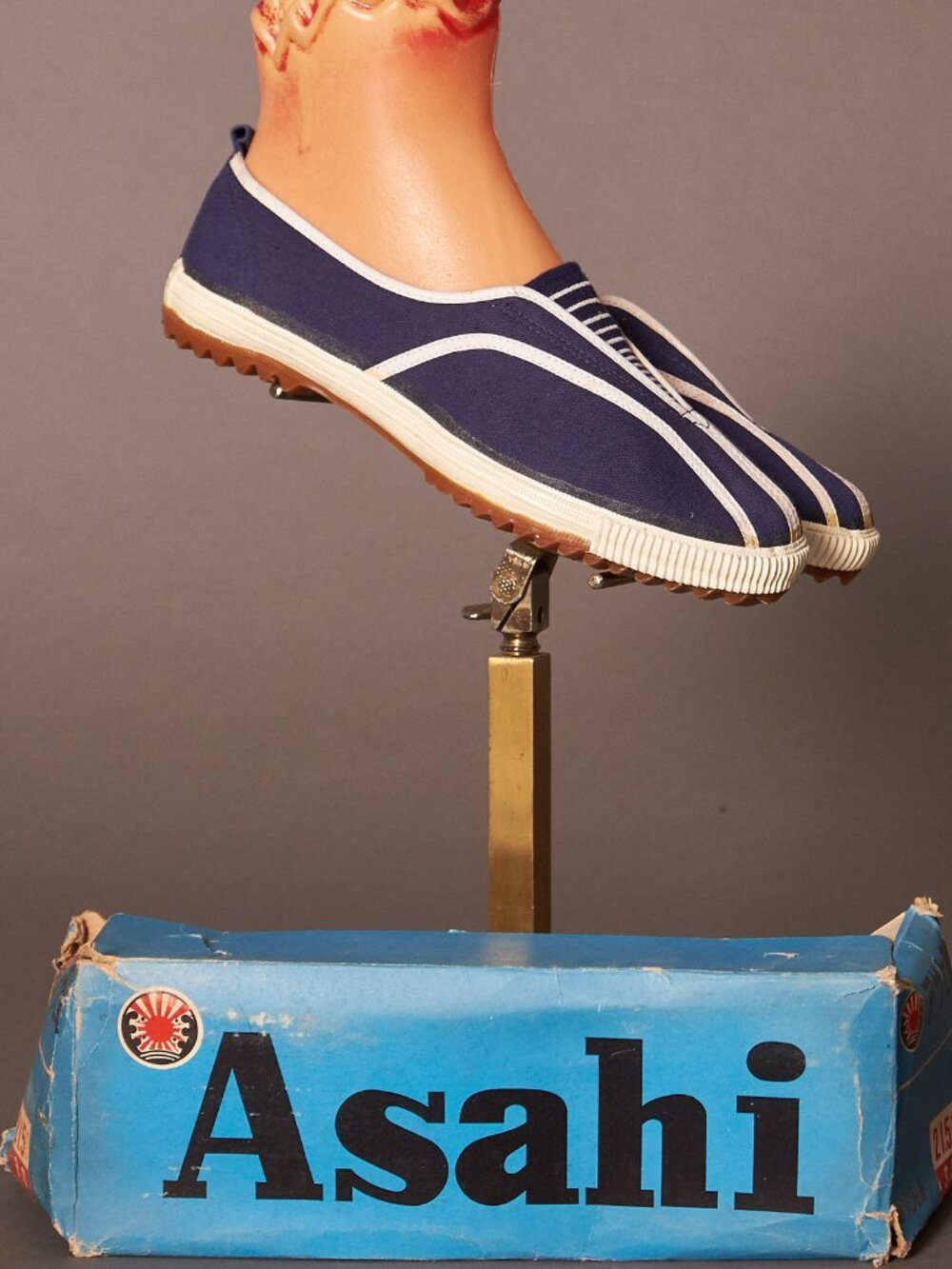 1970s Japanese School Kids Slip On Sneakers Asahi Shoes